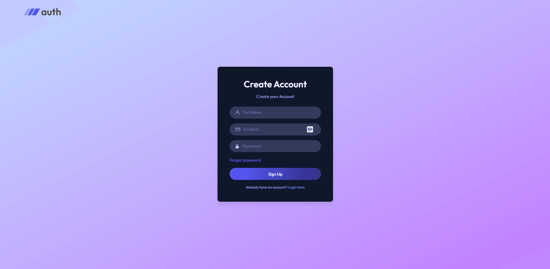 MERN auth screenshot 2
