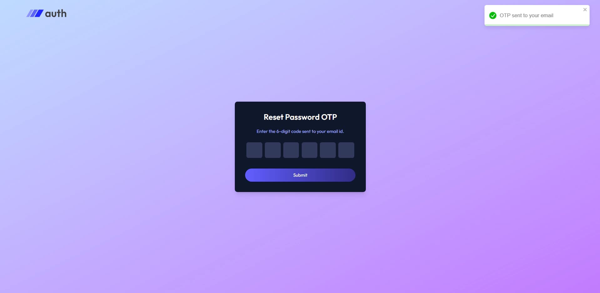 MERN auth screenshot 3