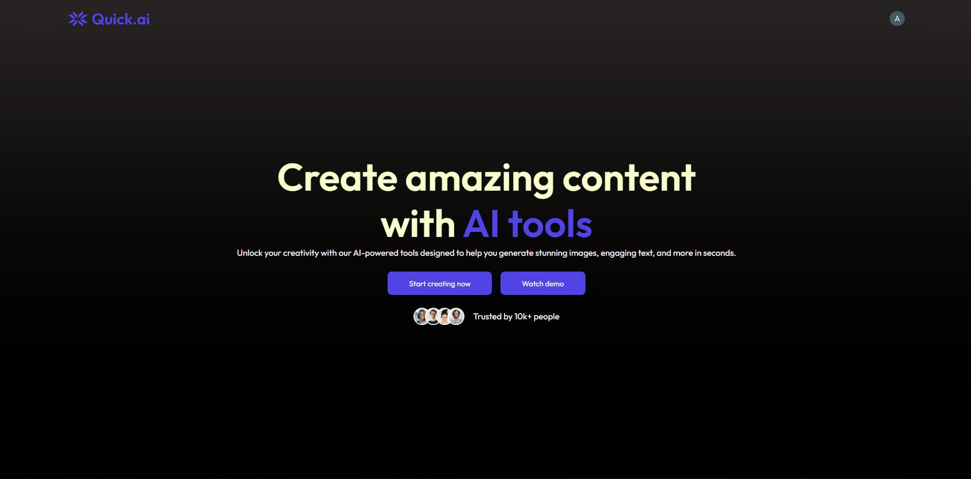 Quick AI screenshot 1