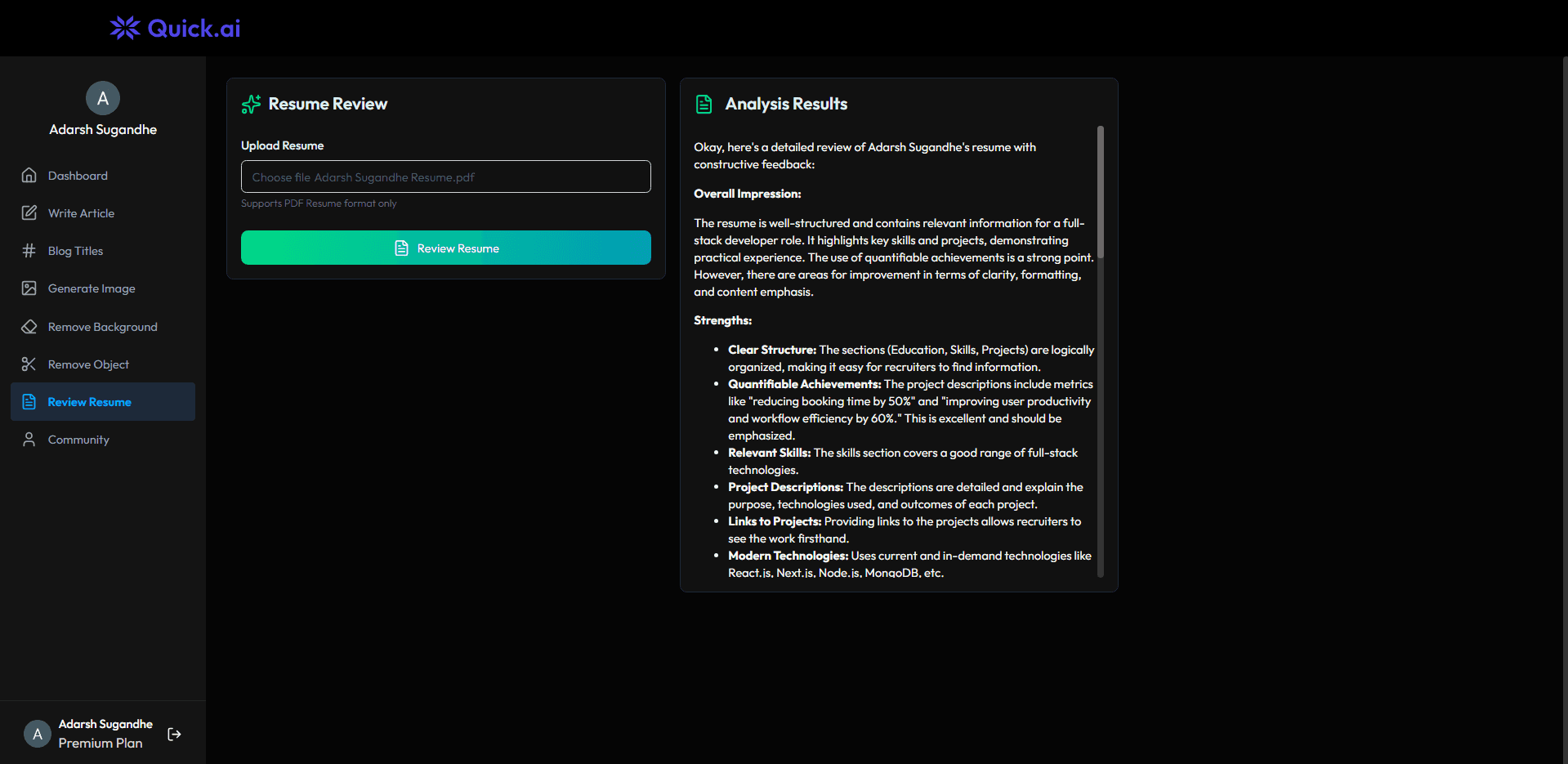 Quick AI screenshot 3