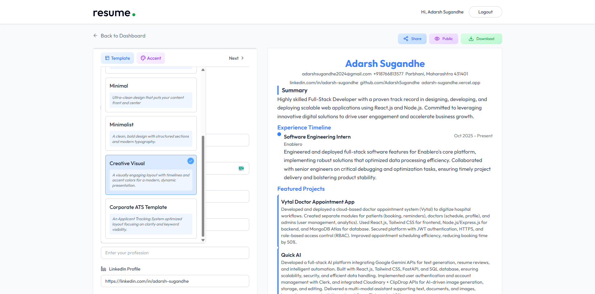 AI Resume Builder screenshot 5